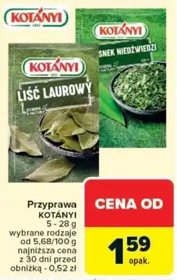 Carrefour Przyprawa KOTÁNYI oferta