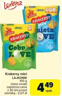 Carrefour Krakersy mini LAJKONIK oferta