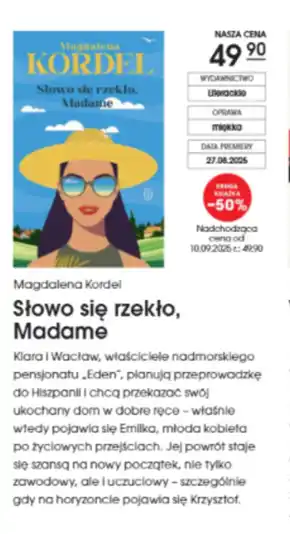 Świat Książki Słowo się rzekło, Madame Magdalena Kordel oferta