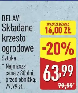 ALDI BELAVI Składane krzesło ogrodowe oferta