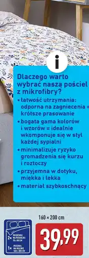 ALDI NOVITESSE Pościel z mikrofibry oferta