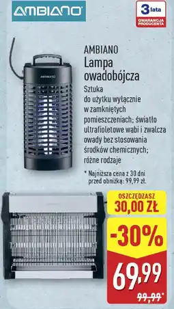ALDI AMBIANO Lampa owadobójcza oferta