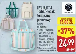 ALDI LIVE IN STYLE Torba/Plecak termiczny piknikowy oferta