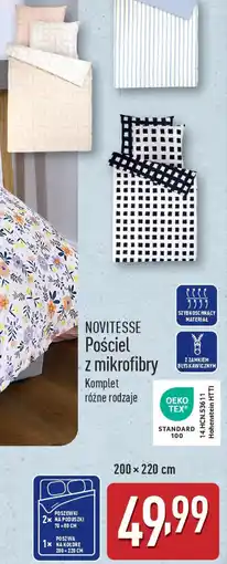 ALDI NOVITESSE Pościel z mikrofibry oferta