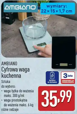 ALDI AMBIANO Cyfrowa waga kuchenna oferta