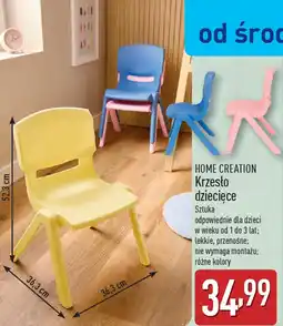 ALDI HOME CREATION Krzesło dziecięce oferta