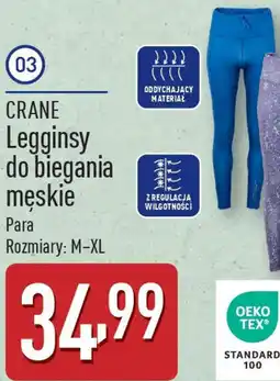 ALDI CRANE Legginsy do biegania męskie oferta