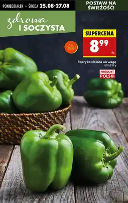 Biedronka Papryka zielona na wagę Produkt Polski oferta