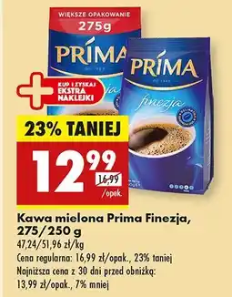 Biedronka Kawa mielona Prima Finezja oferta