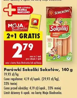 Biedronka Parówki Sokoliki Sokołów oferta