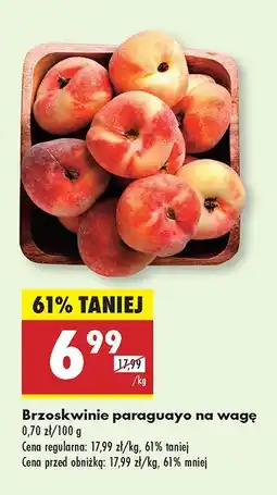 Biedronka Brzoskwinie paraguayo na wagę Biedronka oferta