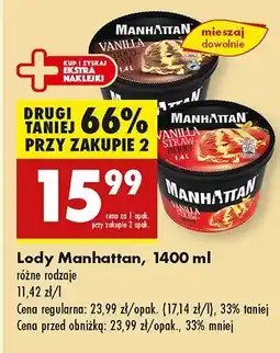 Biedronka Lody Manhattan oferta