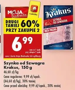 Biedronka Szynka od Szwagra Krakus oferta