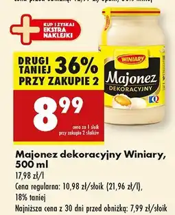 Biedronka Majonez dekoracyjny Winiary oferta