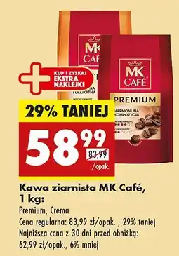 Biedronka Kawa ziarnista MK Café Premium, Crema oferta