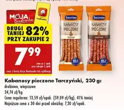 Biedronka Kabanosy pieczone Tarczyński oferta