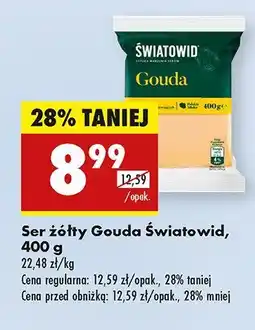 Biedronka Ser żółty Gouda Światowid oferta