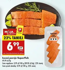 Biedronka Łosoś porcje SuperFish oferta