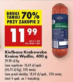 Biedronka Kiełbasa krakowska Kraina Wędlin oferta