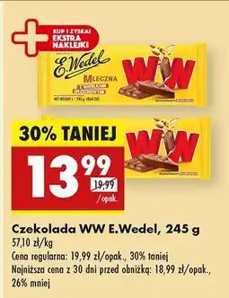 Biedronka Czekolada WW E.Wedel oferta