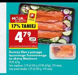 Biedronka Filet z pstrąga tęczowego łososiowego ze skóry Marinero oferta
