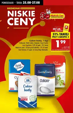 Biedronka Cukier biały Sweet Family oferta
