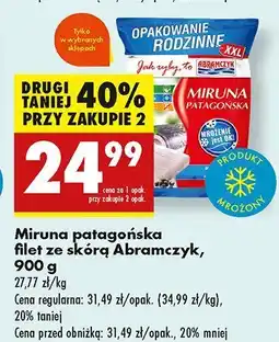 Biedronka Miruna patagońska filet ze skórą Abramczyk oferta