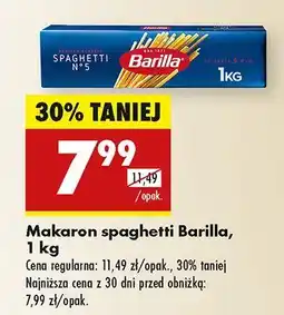 Biedronka Makaron spaghetti Barilla oferta