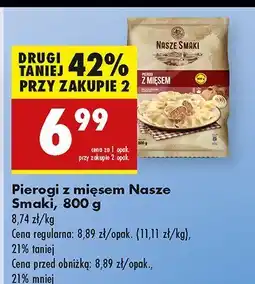 Biedronka Pierogi z mięsem Nasze Smaki oferta