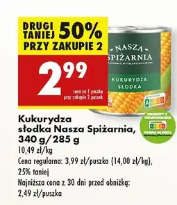 Biedronka Kukurydza słodka Nasza Spiżarnia oferta