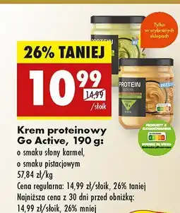 Biedronka Krem proteinowy Go Active o smaku słony karmel oferta
