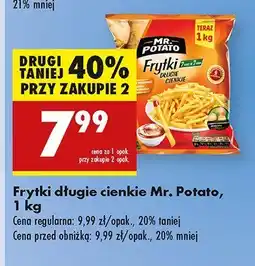 Biedronka Frytki długie cienkie Mr. Potato oferta