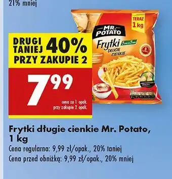 Biedronka Frytki długie cienkie Mr. Potato oferta