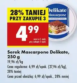 Biedronka Serek mascarpone Delikate oferta