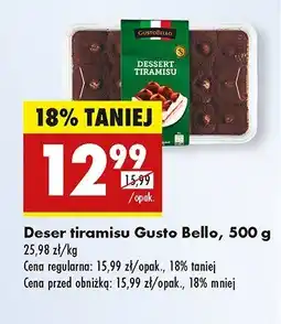 Biedronka Deser tiramisu Gusto Bello oferta