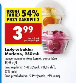Biedronka Lody w kubku Marletto oferta