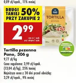 Biedronka Tortilla pszenna Pano oferta