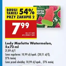 Biedronka Lody Marletto Watermelon oferta