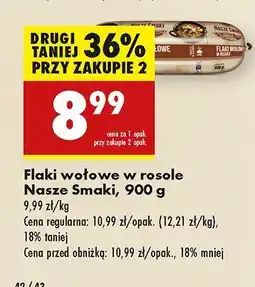 Biedronka Flaki wołowe w rosole Nasze Smaki oferta