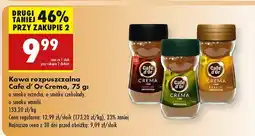 Biedronka Kawa rozpuszczalna Cafe d'Or Crema oferta
