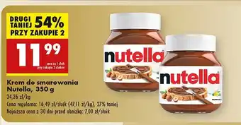 Biedronka Krem do smarowania Nutella oferta