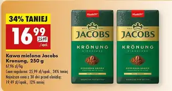 Biedronka Kawa mielona Jacobs Kronung oferta