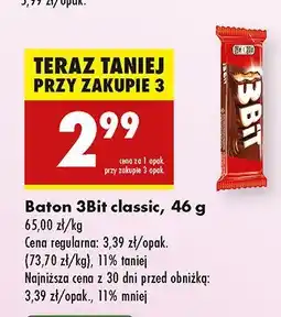 Biedronka Baton 3Bit classic oferta