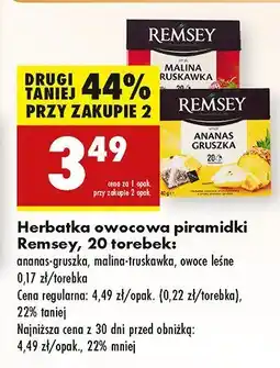 Biedronka Herbata owocowa Remsey oferta