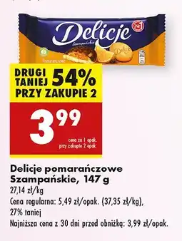 Biedronka Delicje pomarańczowe Szampańskie oferta