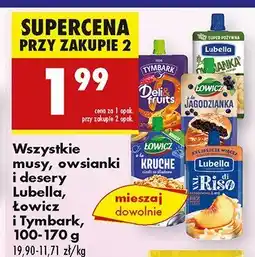 Biedronka Musy, owsianki i desery Lubella, Łowicz i Tymbark oferta