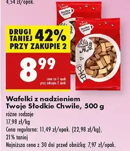 Biedronka Wafelki z nadzieniem Twoje Słodkie Chwile oferta