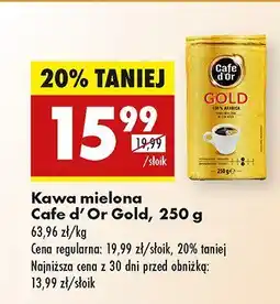 Biedronka Kawa mielona Cafe d'Or Gold oferta