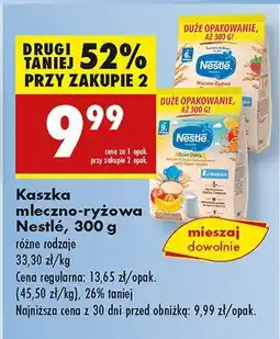 Biedronka Kaszka mleczno-ryżowa Nestlé oferta