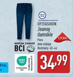 ALDI UP2FASHION Jeansy damskie oferta